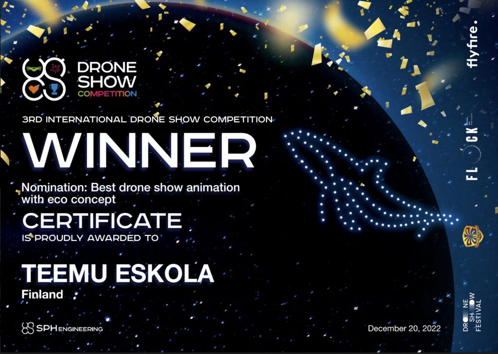 3rd International Drone Show Competition Winner